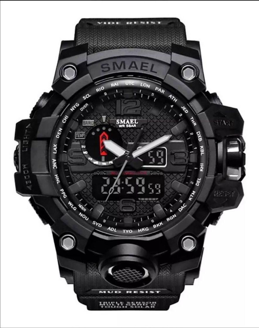 Moda Reloj Militar para Hombres 50m Reloj de Pulsera Resistente al Agua Reloj de Cuarzo LED Reloj Deportivo Hombre relogios Masculino 1545 Reloj Deportivo Hombre S Shock CDQ@14