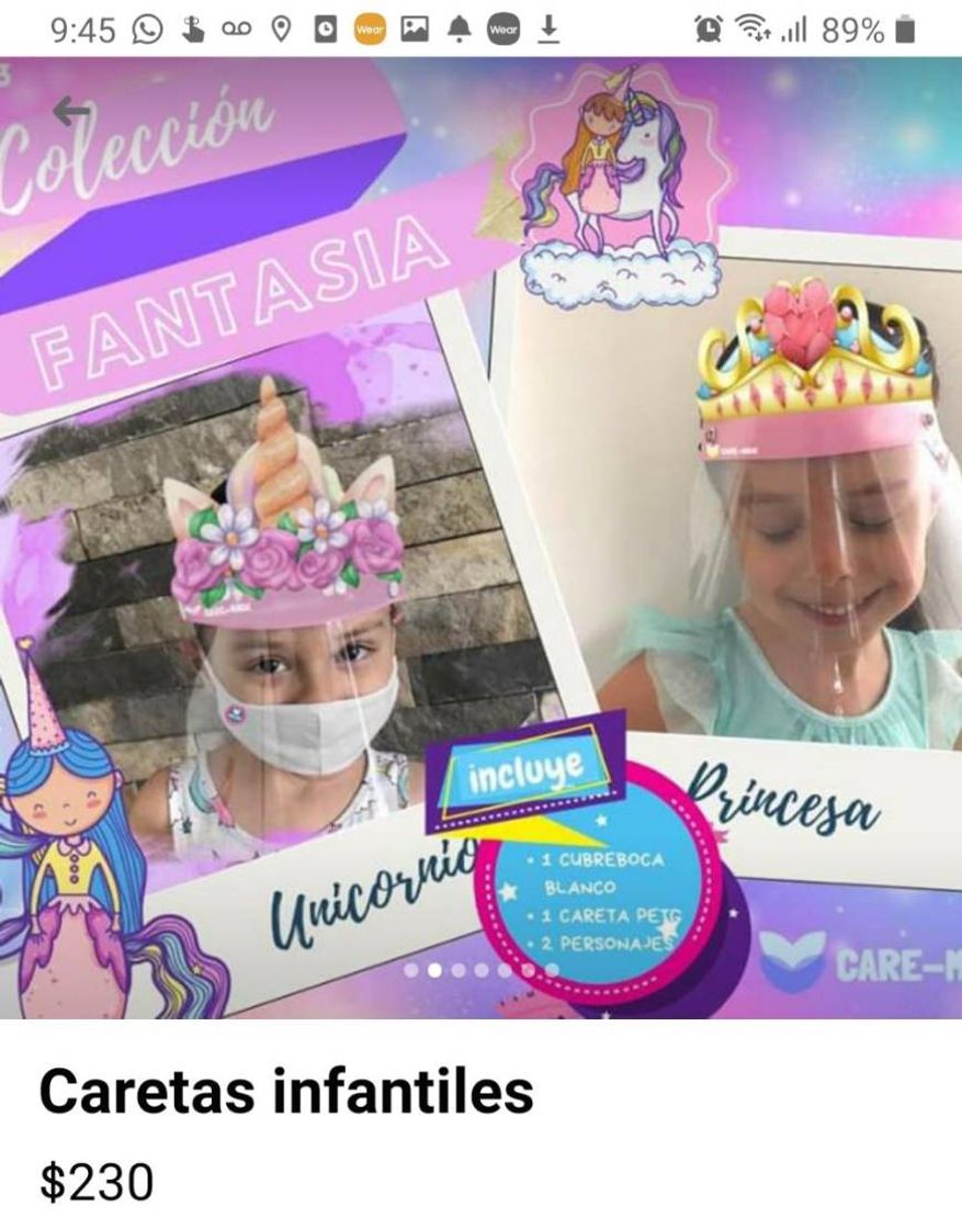 Product CARETAS PARA NIÑOS 