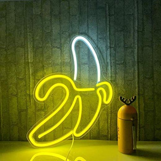 Banana Neon Signs LED Neon Lights Art Wall Luces decorativas Luces de
