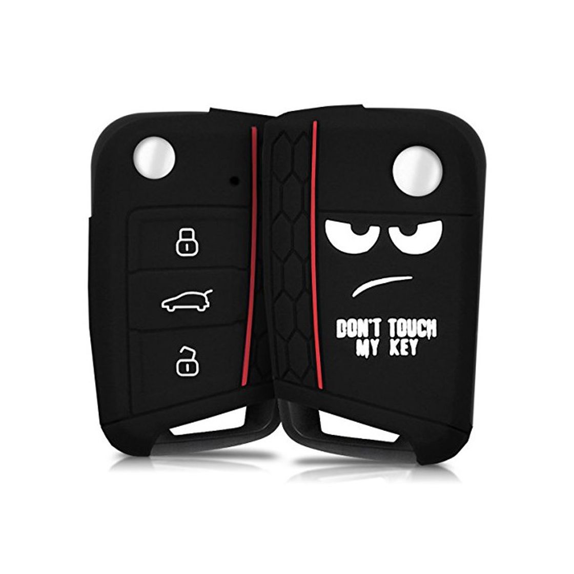 Social kwmobile Funda para Llave de 3 Botones para Coche VW Golf 7