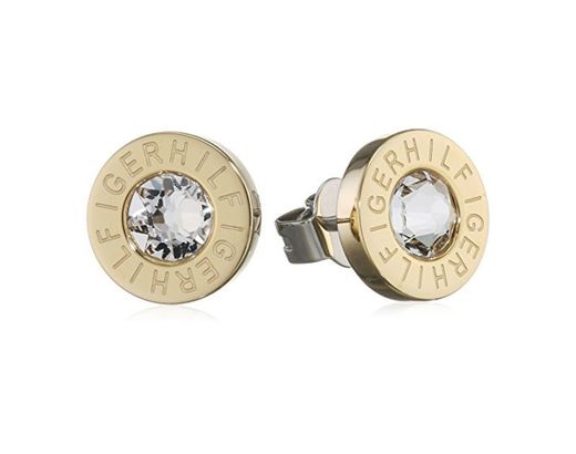 Tommy Hilfiger para mujer-Pendientes Classic Signature acero inoxidable