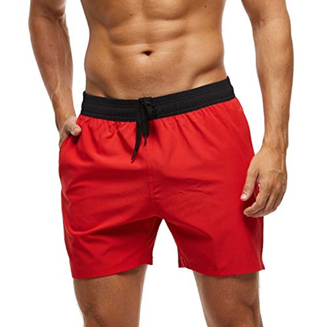 Social Arcweg Bañadores Hombres Pantalones Cortos Hombres Deportes con Malla Forro Elástico Correas