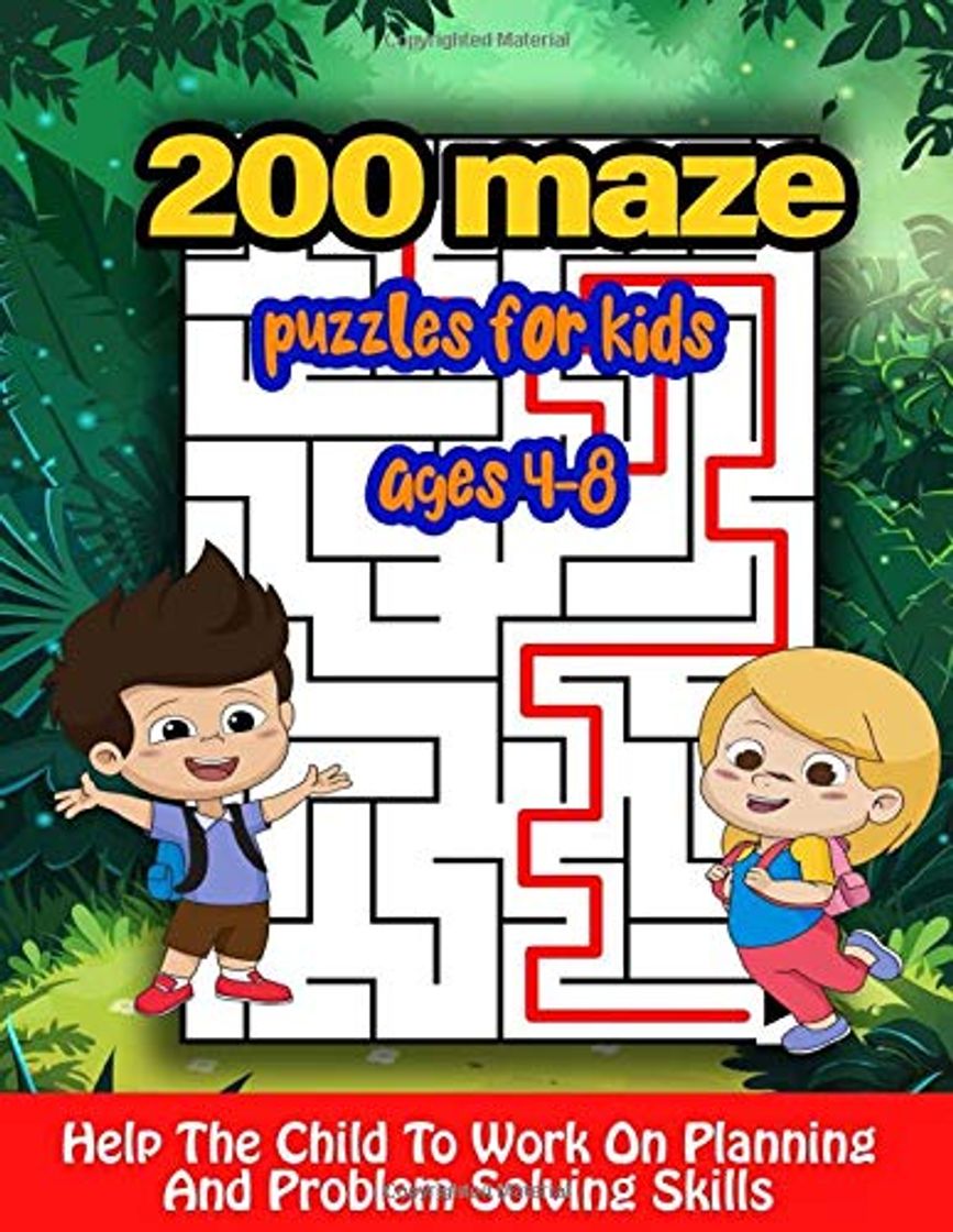 Books 200 Maze Puzzles For Kids Ages 4-8