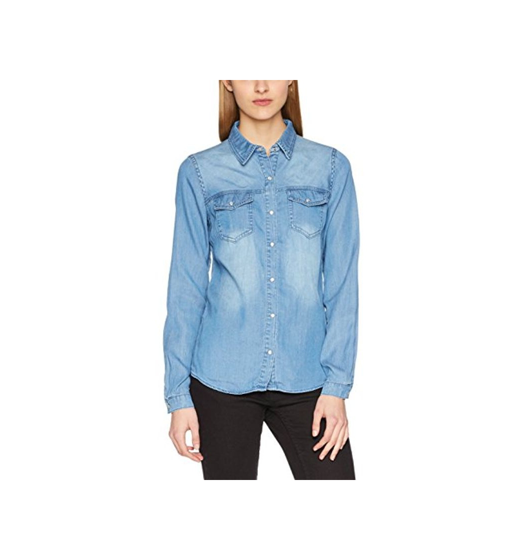 Social Vila Clothes Vibista Shirt-Noos Blusa, Azul