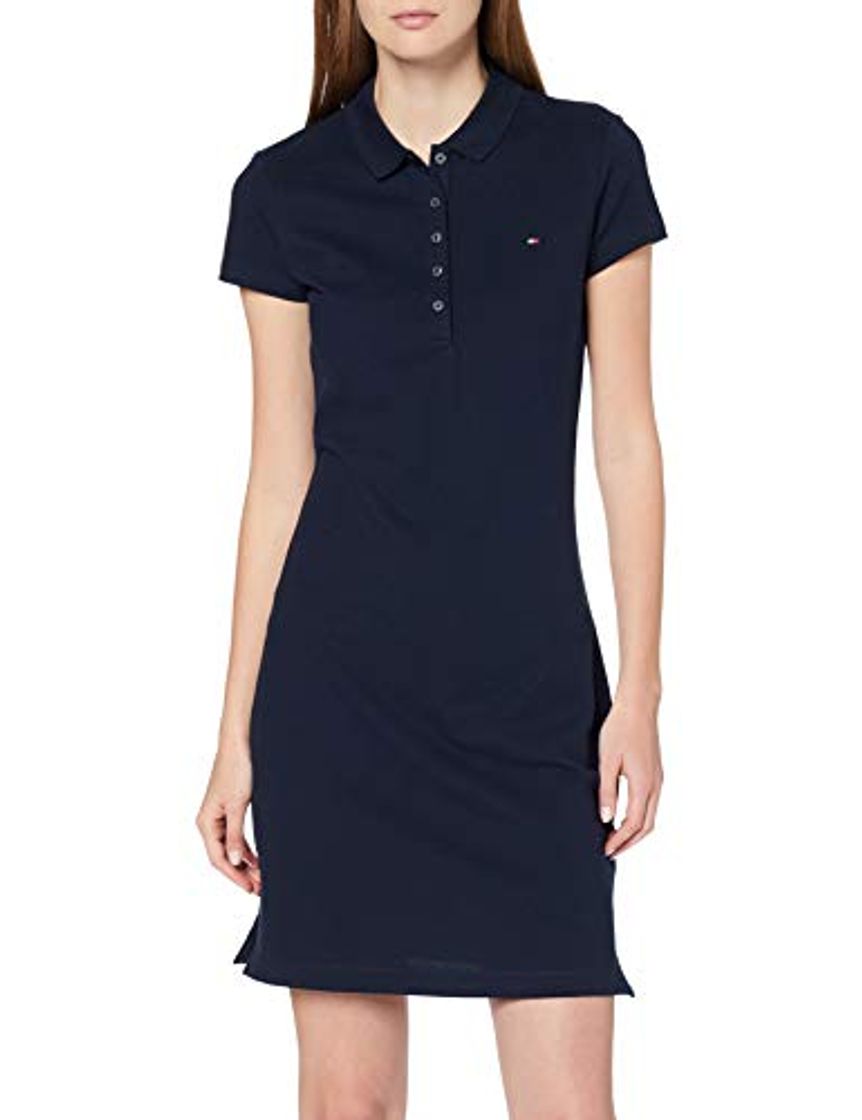 Social Tommy Hilfiger Heritage Slim Polo Dress Vestido, Azul