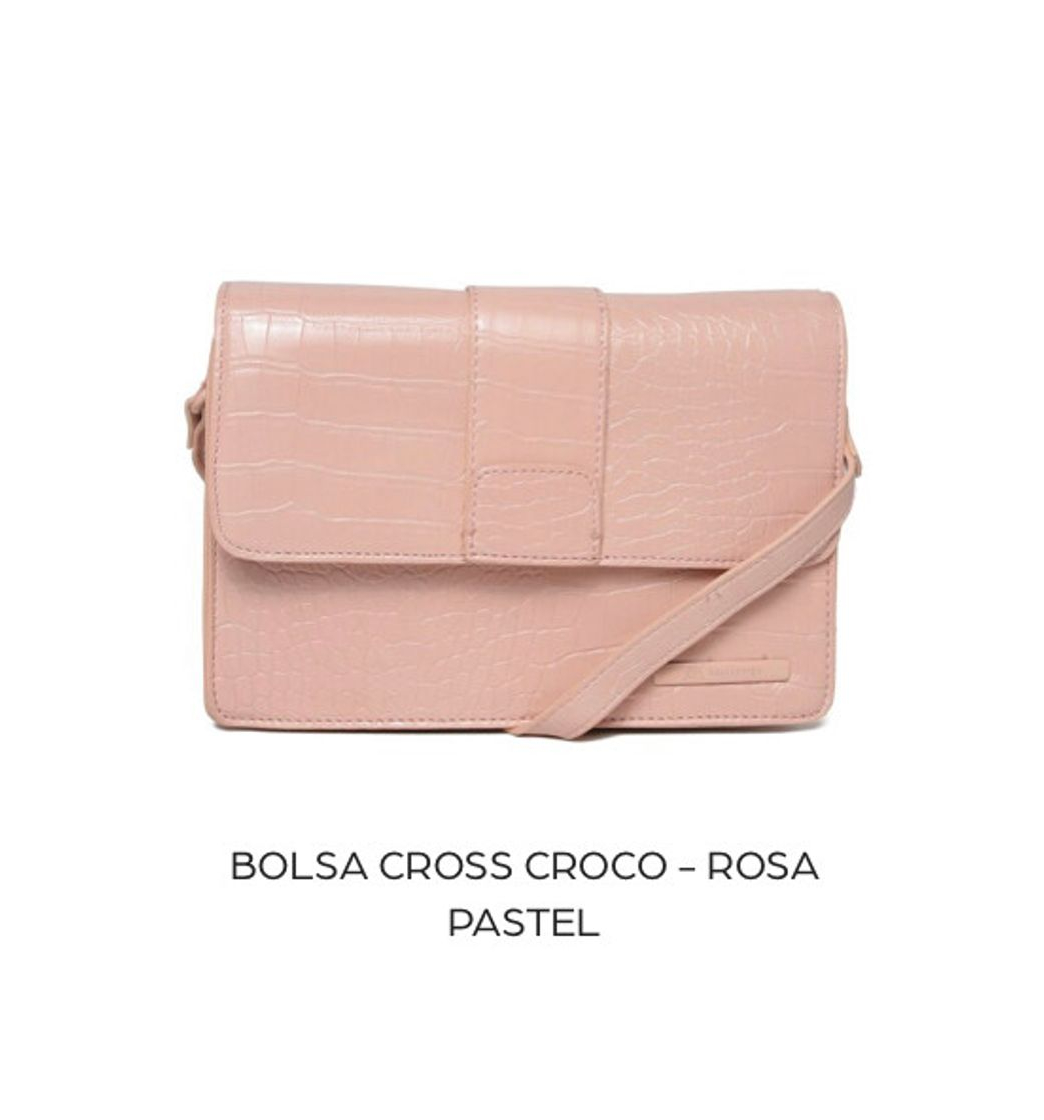 Fashion Bolsa rosa com textura