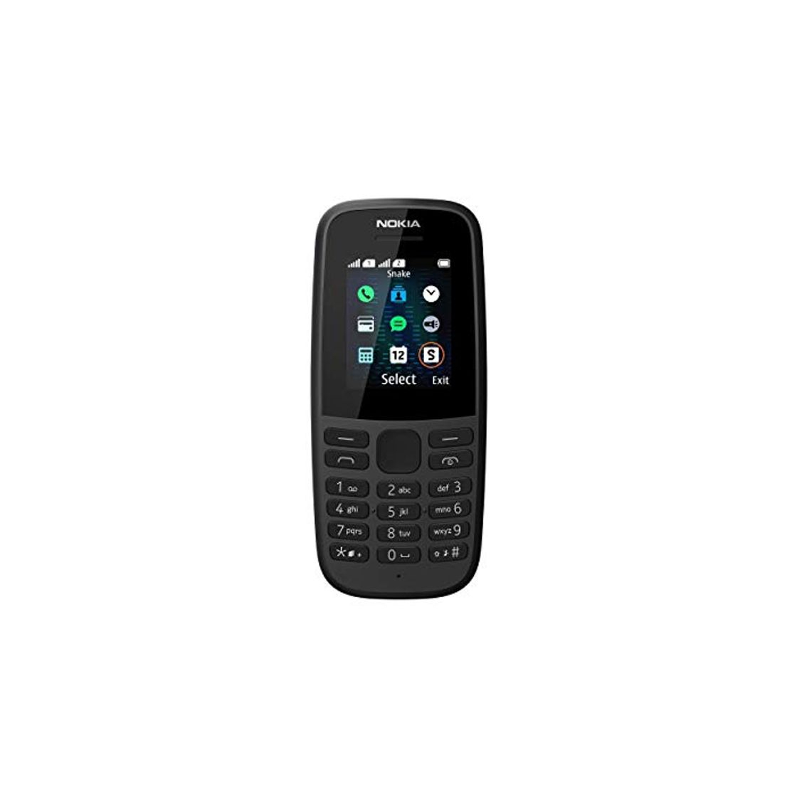 Electrónica Nokia 105 2019 Black Dual Sim