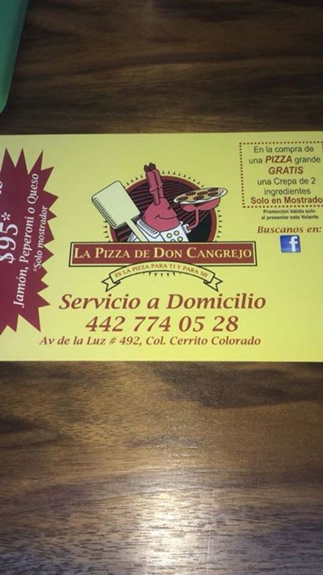 Restaurants La pizza de don cangrejo