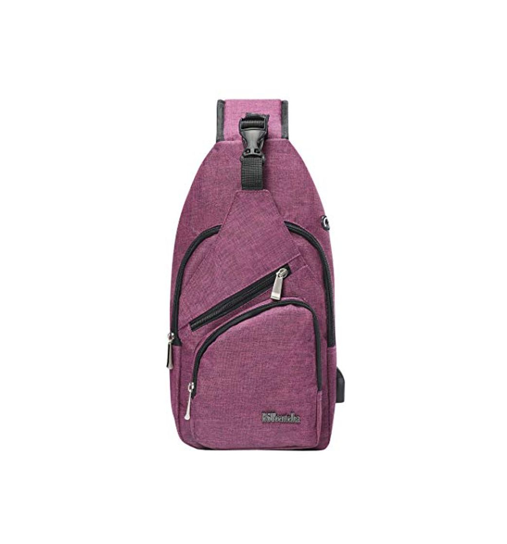 Social BSTcentelha Bolsa Bandolera, Hombres y Mujeres, Ligera, para Senderismo, Mochila de Viaje