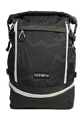 Nonbak Mochila Deportiva para Gimnasio Y Oficina 10 Bolsillos Uno De Ellos Estanco Natacion Triatlon Bolsillo Ordenador 35 litros Extensible a 45 litros