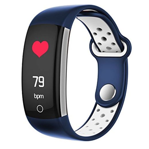 wh Smart Color Screen Hand Ring Heart Rate Medidor de presión Arterial Reloj multifunción a Prueba de Agua