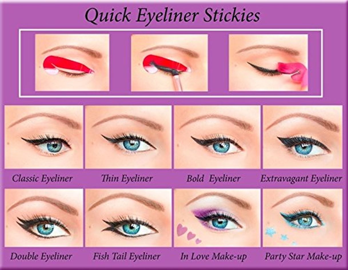 Social ORIGINAL Stickies delineador de ojos rápido COMPLETE SET 80 uds