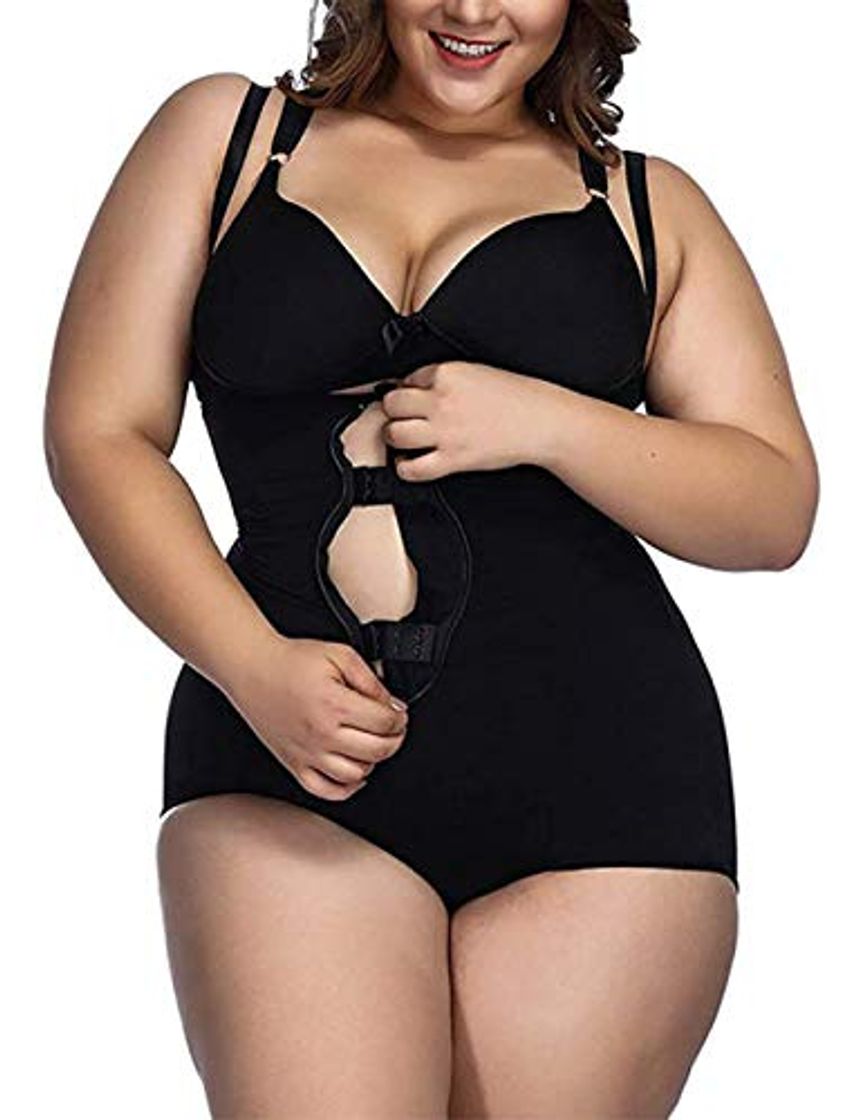 Moda FeelinGirl Mujer Faja Reductora con Cinta Ajustable Corsé Bustier Ajustable Cremallera Shapewear