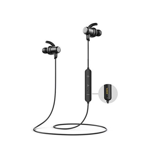 Auriculares Bluetooth 5.0 SoundPEATS Q35HD Cascos Deportivos Magnéticos In-Ear Inalámbricos con Mic