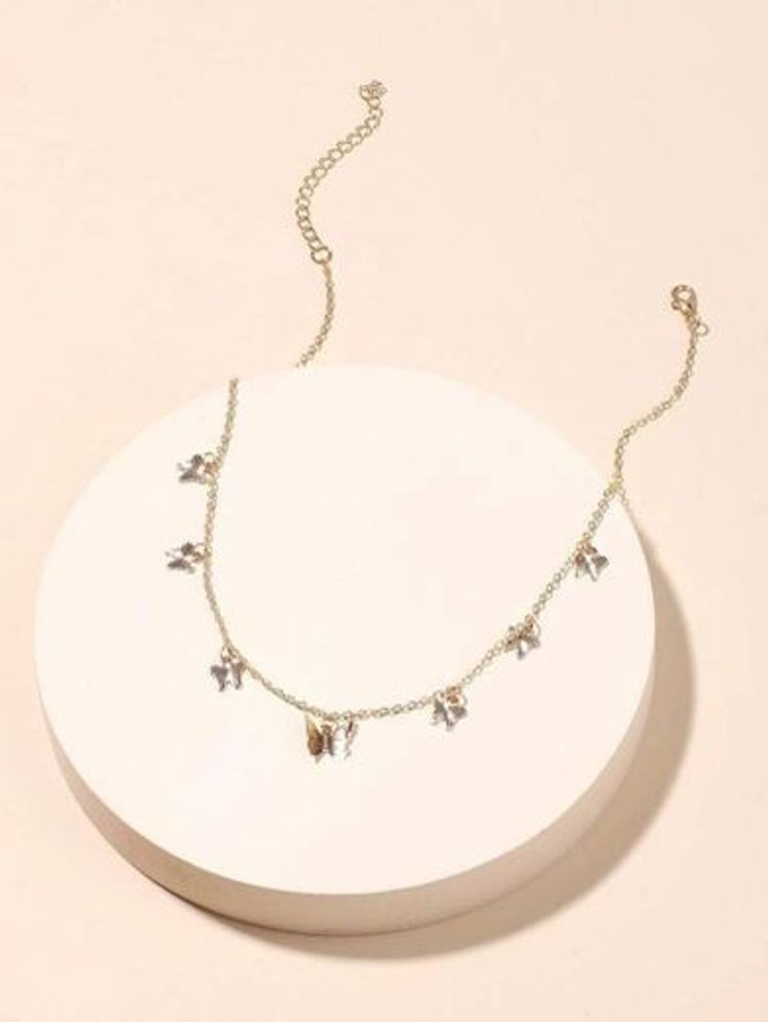 Social Collar Con Mariposa
