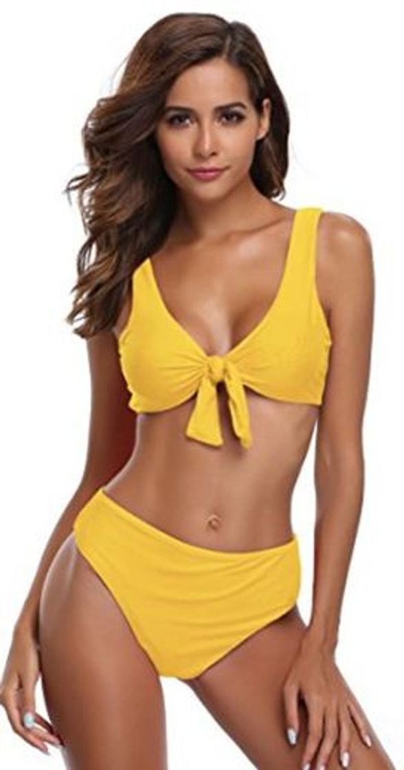 Social SHEKINI Mujer Tanga Bañador Trajes de Baña Amohadillas Cintura Alta Bikini Set