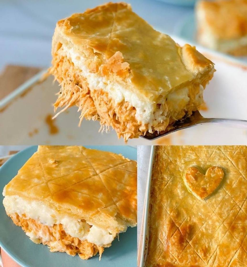 Social Empadão de frango na travessa 