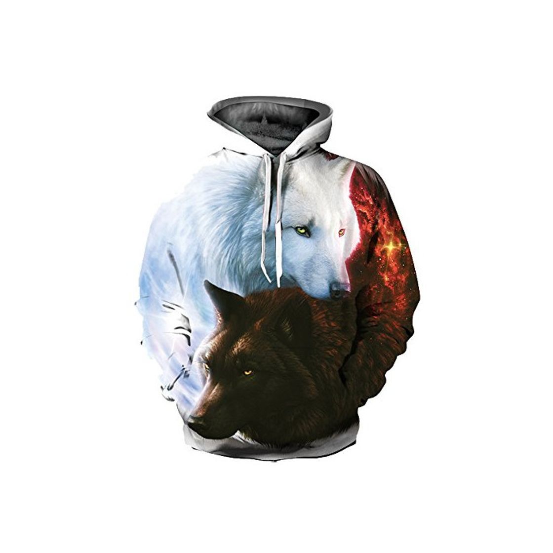 Social OYABEAUTYE Hombre Unisex Sudaderas con capucha Impreso Arte Suéter Cuello Redondo de