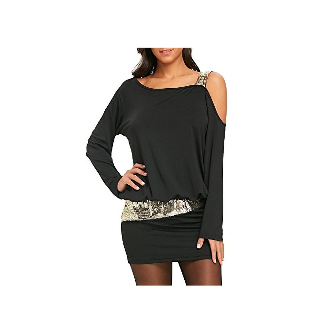 Social Overdose Vestido De Fiesta De Noche para Las Mujeres Sexy Sin Tirantes