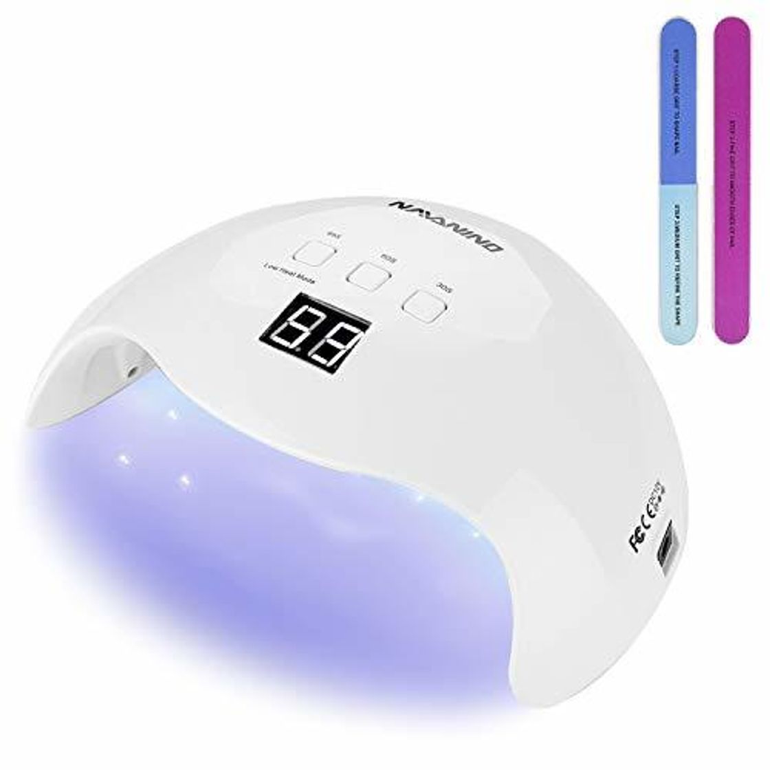 Social NAVANINO Lámpara Secadora de Uñas LED/UV para Esmalte de Uñas de Gel