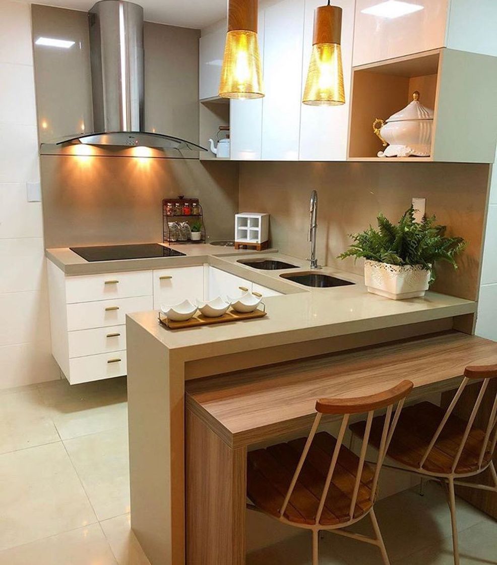 Social Cozinha Pequena Bege Design Interiores