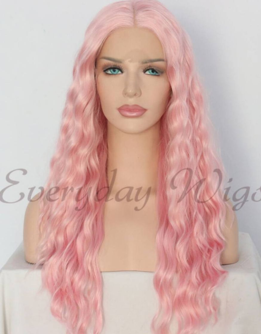 Social Peluca rosa lace front