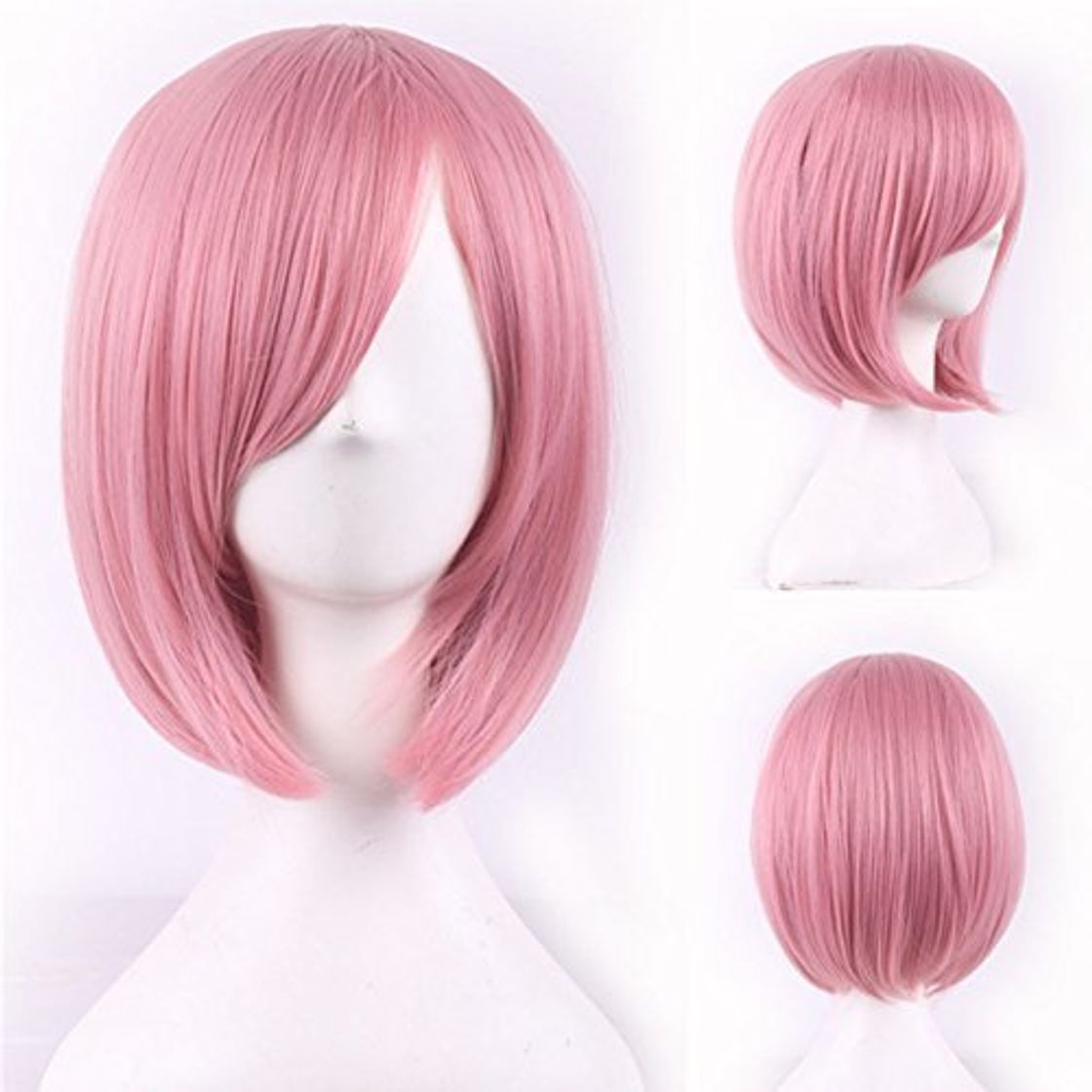 Social Chiguo Peluca de Las Mujeres Elegante Moda Multicolor Mediano Corto Recta Flequillo