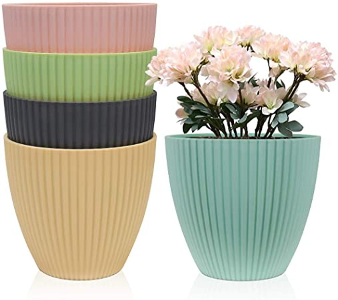 Product Plastic planters indoor set of 5