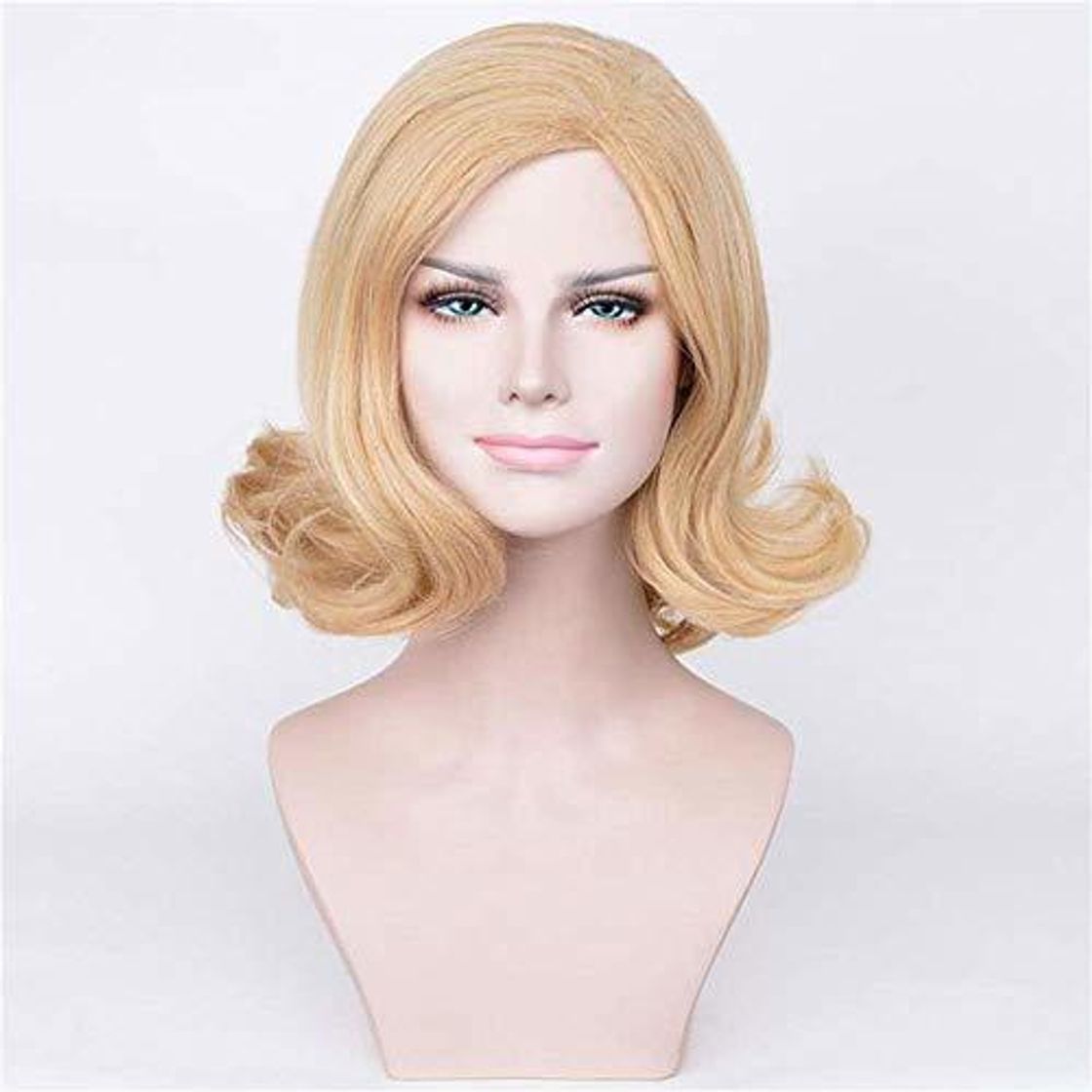 Social Peluca artificial europea y americana Pop Star cantante Adele dorado marrón mixto