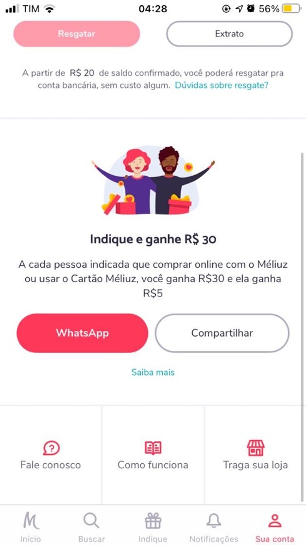 Fashion App de CASHBACK que ganha dinheiro na indicação e compras