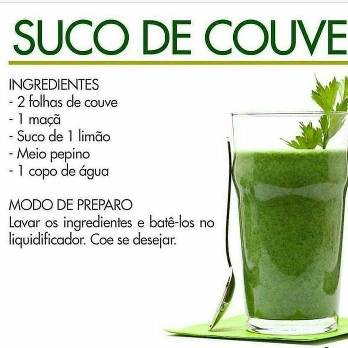 Moda Suco de couve