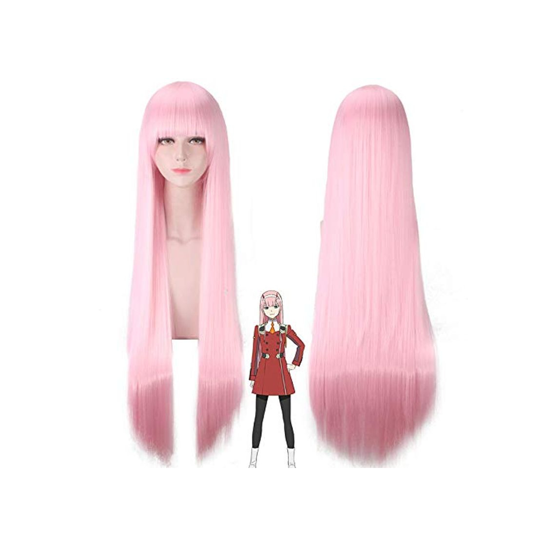 Product Pelucas de anime DARLING in the FRANXX 02 Peluca de cosplay 100cm