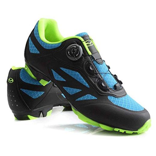 HaoLin Zapatillas De Bicicleta De Montaña MTB Cycle Sneaker Add Cleats Men