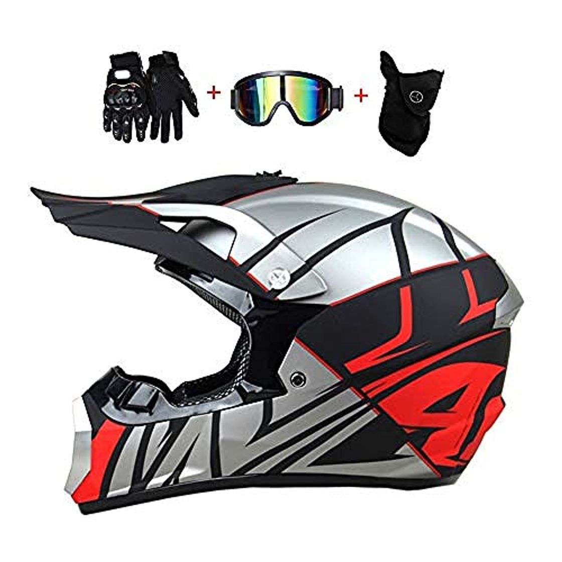 Products Casco de Motocross Casco de Motocross para Hombre Conjunto con Gafas Máscaras