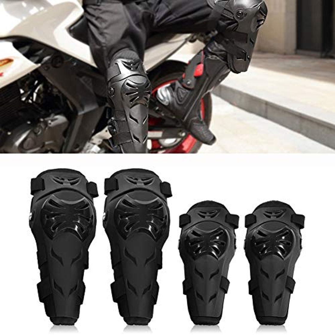 Products Rodilleras Moto Coderas para Hombre - 4 Piezas Motocross Rodilleras de protección