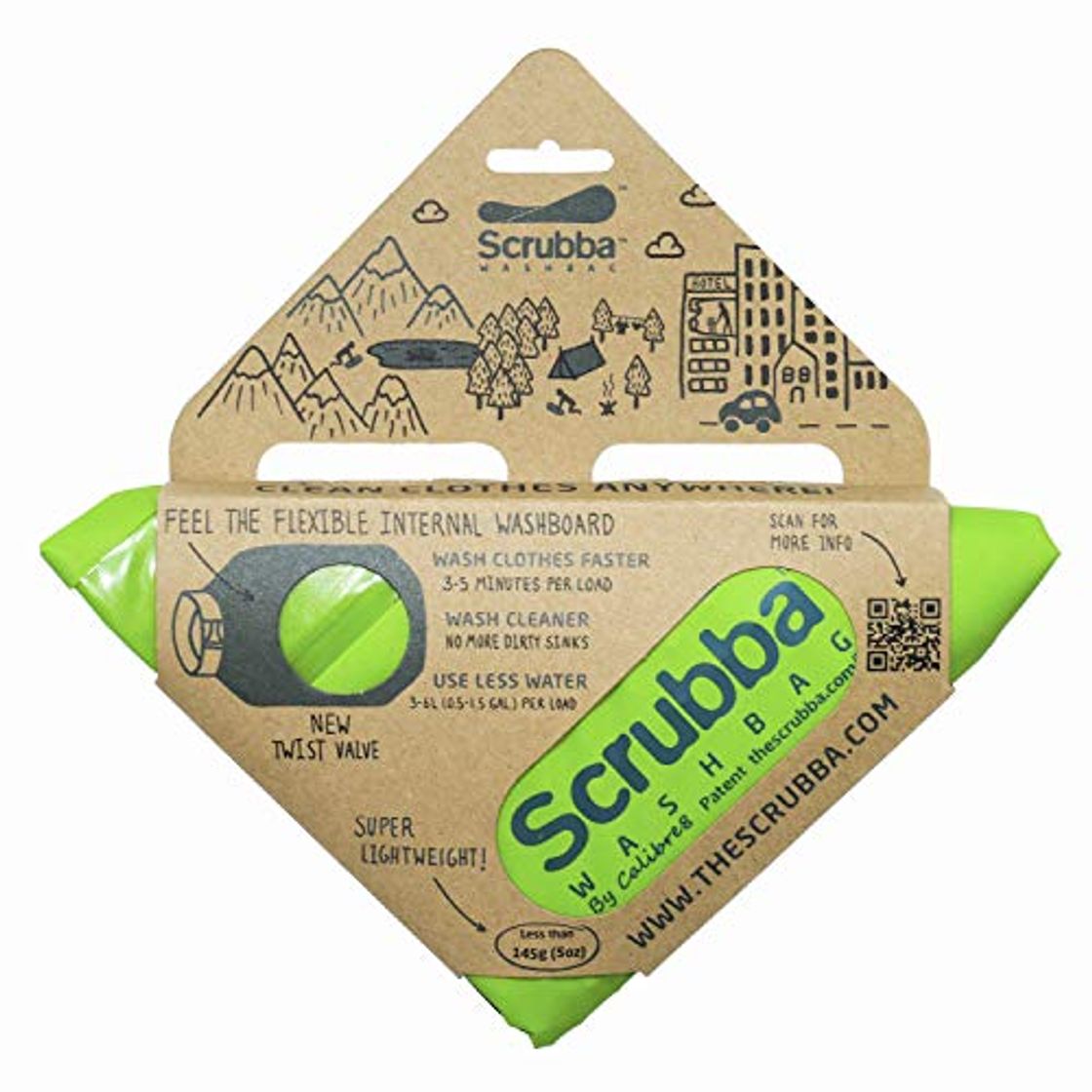 Social Scrubba Bolsa de Lavado portátil