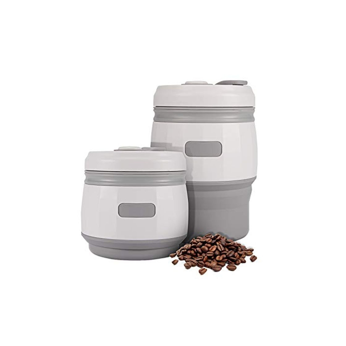 Social Taza de café plegable con tapas 380 ml Prueba de fugas iTrunk Silicona reutilizable Taza de café portátil reutilizable para viajes al aire libre Camping Senderismo Bpa Libre Certificado por la