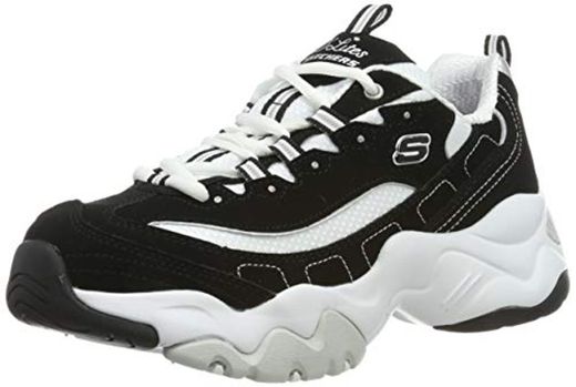 Skechers D'lites 3.0 12956-bkw, Zapatillas para Mujer, Negro