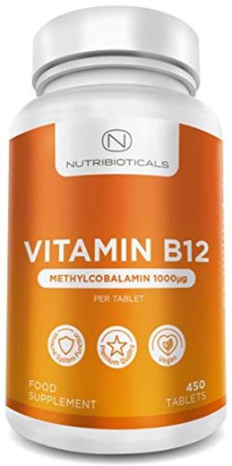 Vitamina B12 Metilcobalamina 1000mcg 365 Tabletas (Suministro para 12 Meses)