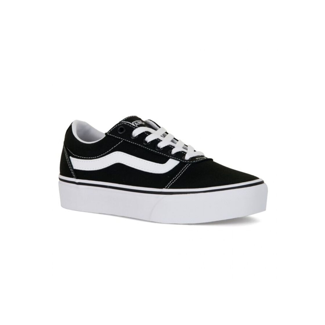 Vans Ward Platform Canvas Zapatillas Mujer, Negro