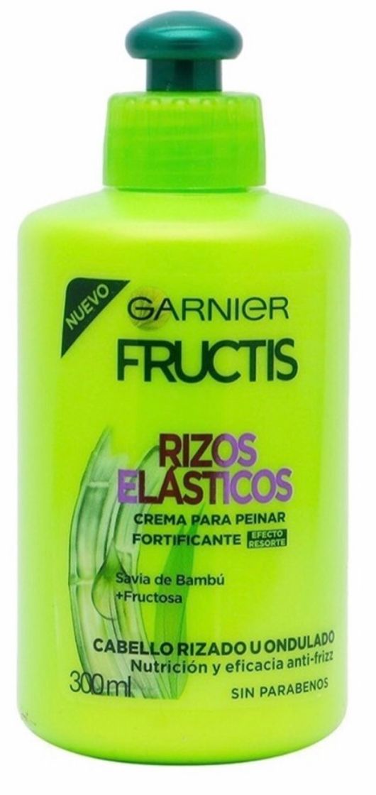 Belleza Garnier Fructis Nutri Rizos, Crema de Peinado sin Aclarado para Cabello Rizado