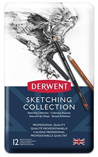 Derwent Sketching Collection - Set de 12 lápices para bocetos