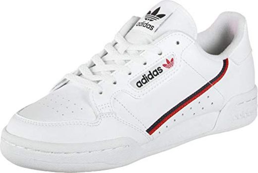 Adidas Continental 80 J, Zapatillas de Deporte Unisex Adulto, Blanco