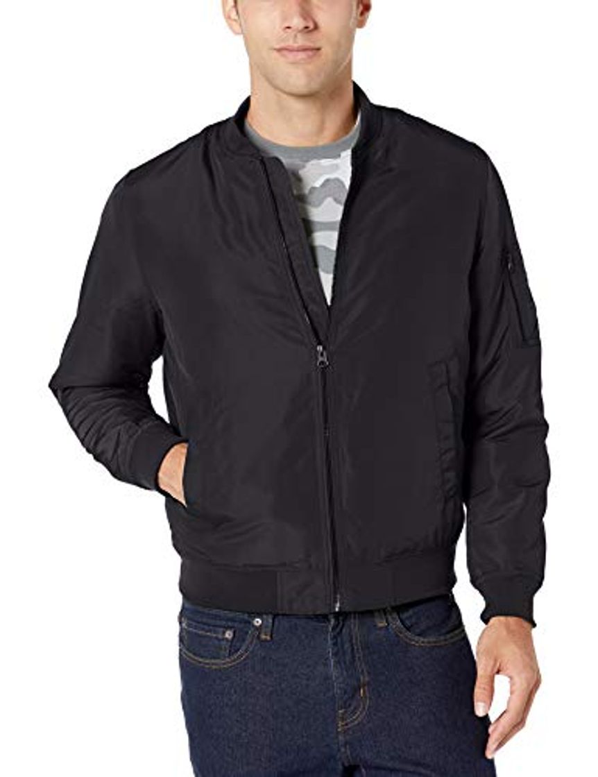 Moda Amazon Essentials Midweight Bomber Jacket Athletic-Insulated-Jackets, Negro, US