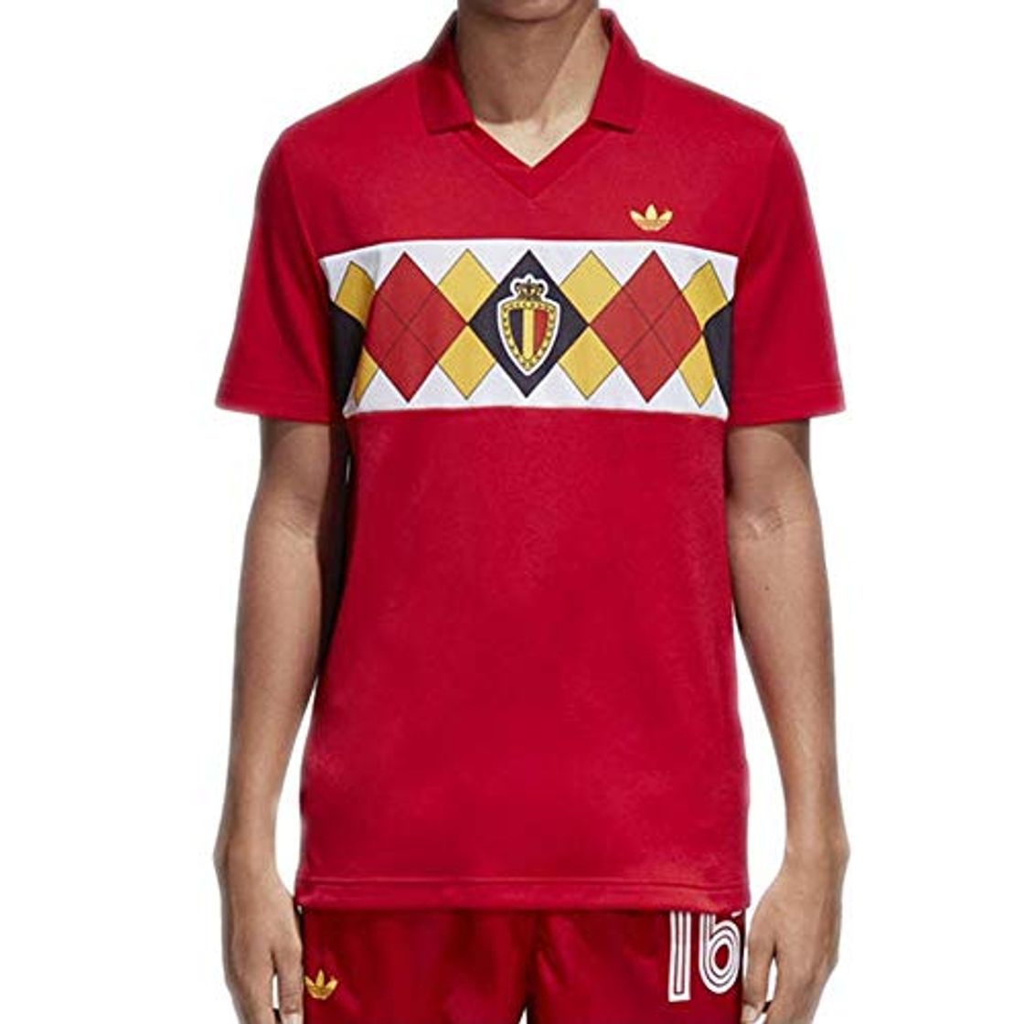 Moda adidas Originals Retro Belgium Camiseta para Hombre Rojo