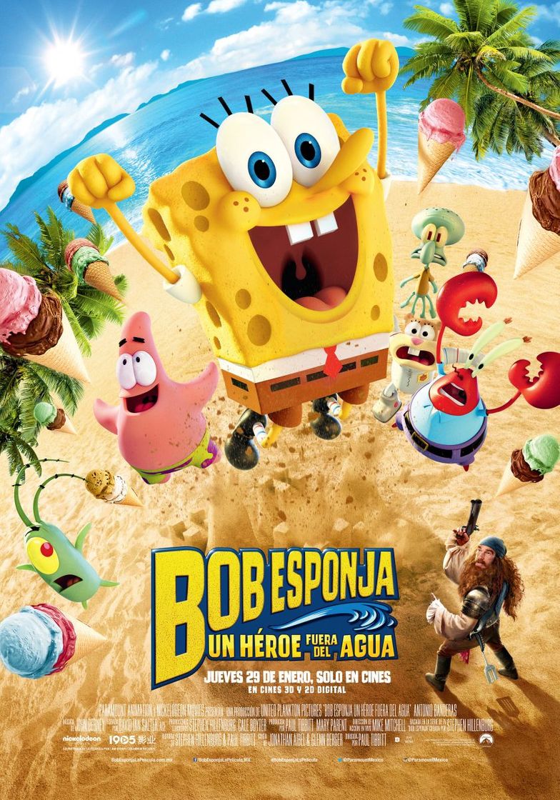 Película Bob Esponja: Un héroe fuera del agua