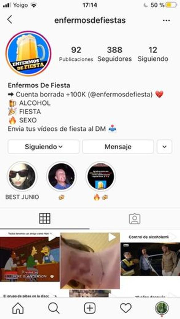 Social @enfermosdefiestas