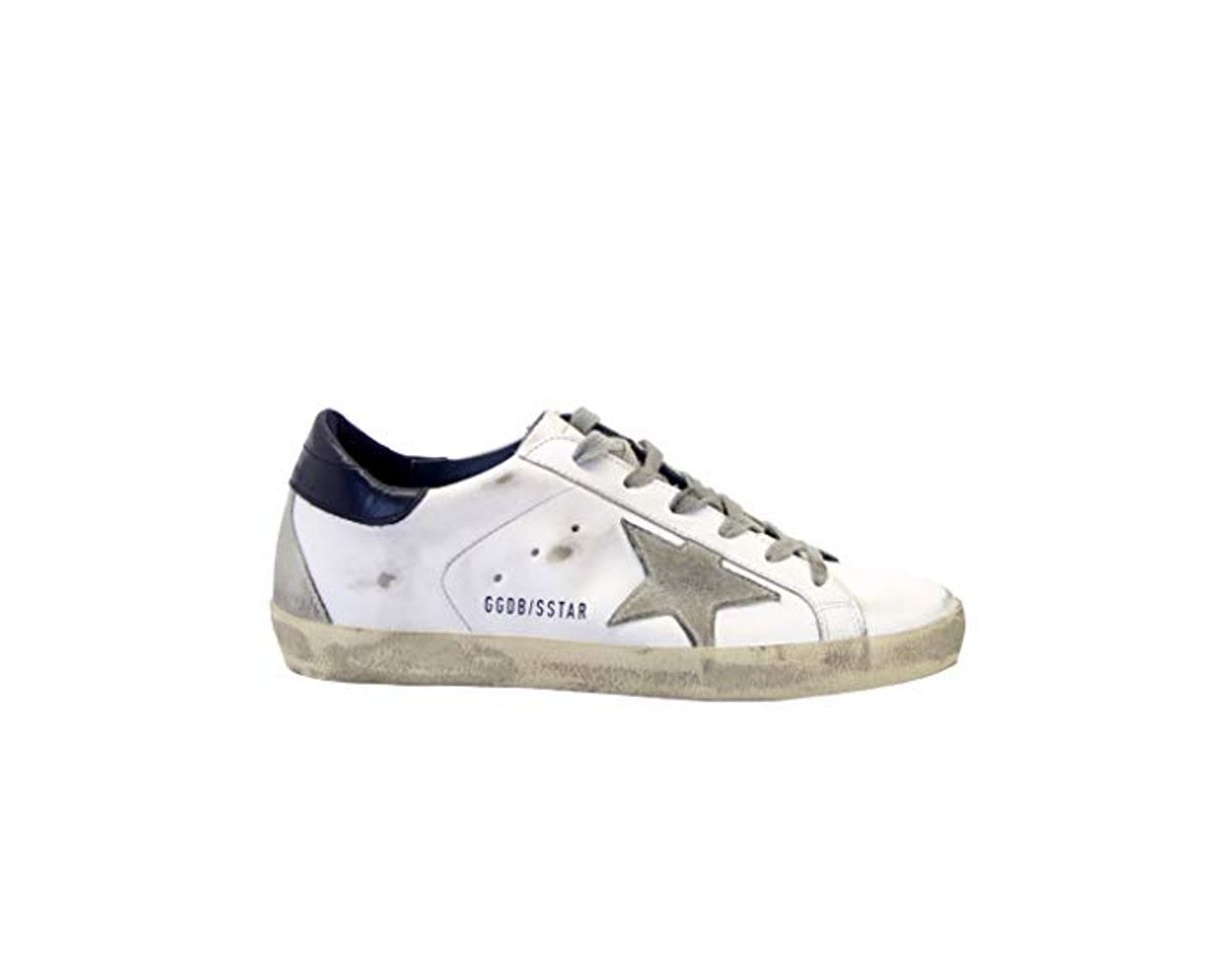 Golden Goose Superstar - Zapatillas Deportivas, Color Blanco y Azul Multicolor Size