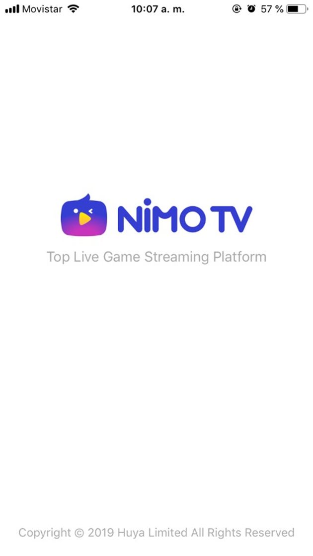 App NimoTV para hacer STREAMER