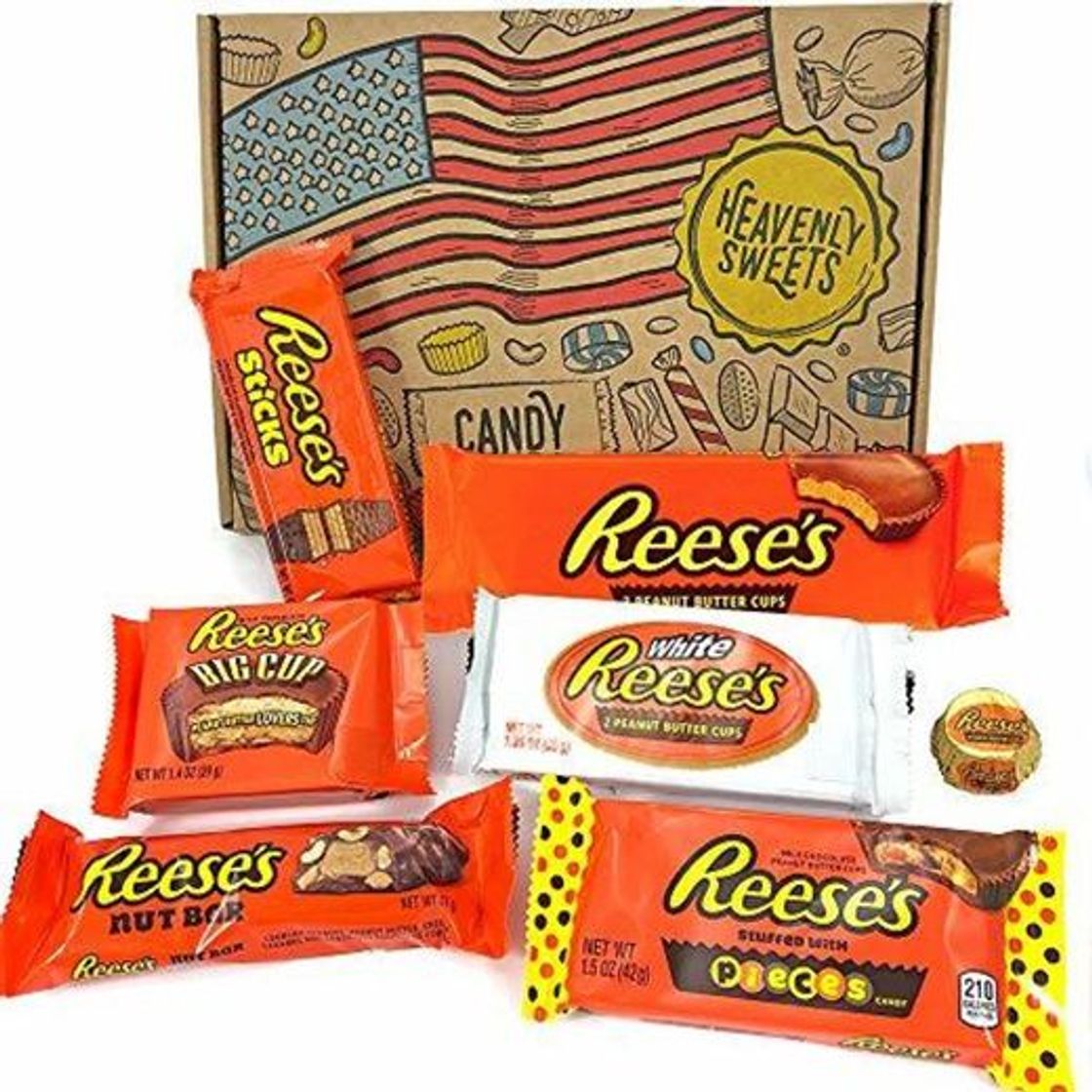 Social Caja de regalo caramelos Reeses americanos